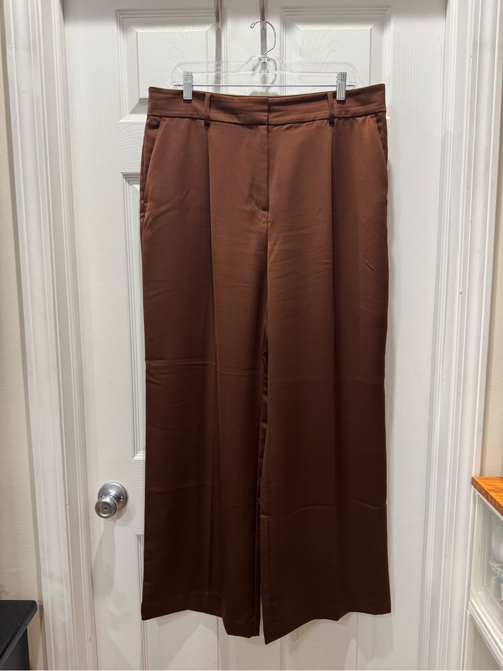 LOFT Women's Wide-Leg Pants in Rich Brown